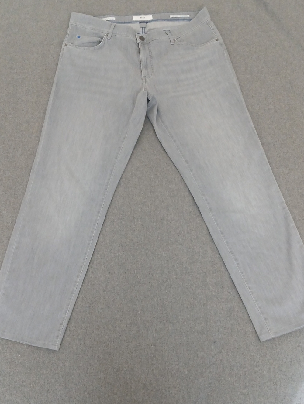 Slim Straight Men's Jeans in Light Gray 38x31